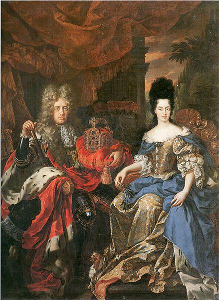 Jan Frans van Douven Double portrait of Johann Wilhelm von der Pfalz and Anna Maria Luisa de' Medici